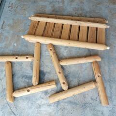 ２人がけウッドチェアの画像