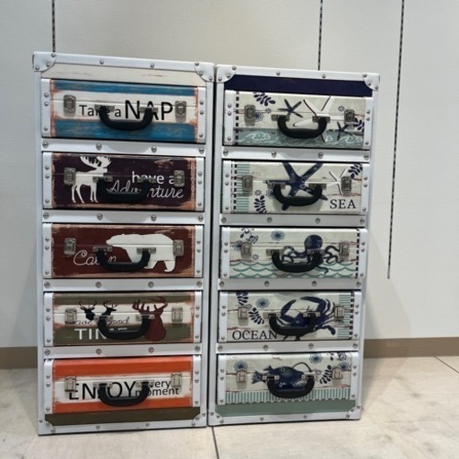 【取引相手様決まりました】5段チェスト2点セット