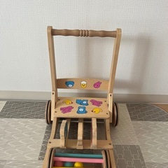 木製　押し車の画像