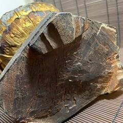 『阿弥陀如来坐像』来迎印　木彫り　仏像　江戸　室町　高さ50cm 時代物の画像