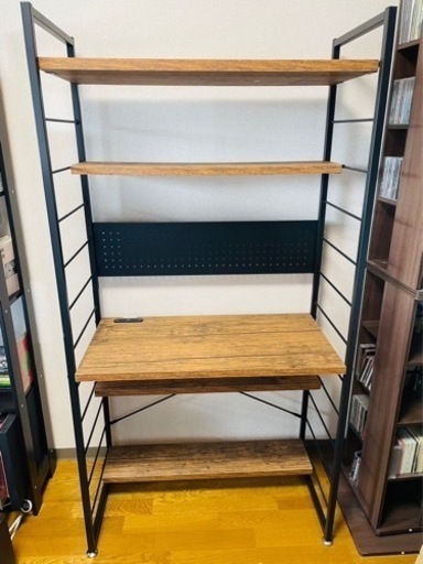 [山善] シェルフデスク & Umi チェア　セット