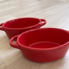 オーブンOKグラタン皿2個セット