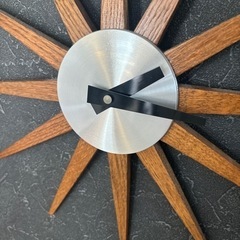 家具 時計 掛け時計　木目の画像