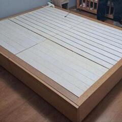 【お話中】家具 ダブルベッド 収納付きベッド