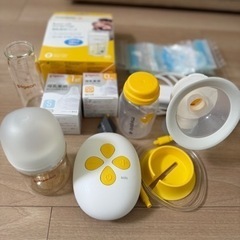 メデラ　ソロ電動さく乳器　搾乳機　哺乳瓶セットの画像