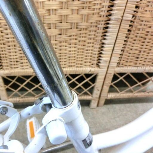 ジュニアサイクル 16インチ ホワイト カゴ付き ベル付き 白 自転車 子供用 LFH40457 札幌 西野店