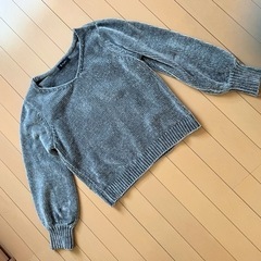 トップス ベロア生地の画像