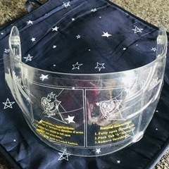 WS-10 ヘルメットシールド　クリアの画像