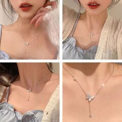 バタフライチェーンネックレス（新品）の画像