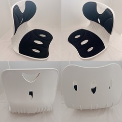 【姿勢サポート】座椅子　姿勢矯正　白ホワイトの画像