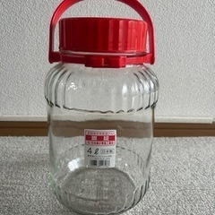 長期保存果実酒ビン　4リットルの画像