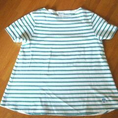 ORCIVAL（オーシバル） グリーンストライプの半袖Tシャツの画像