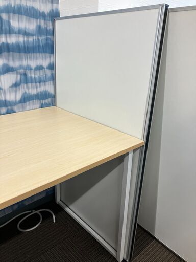 【美品】スチールローパーティション 幅700×高さ1500mm（ホワイト）