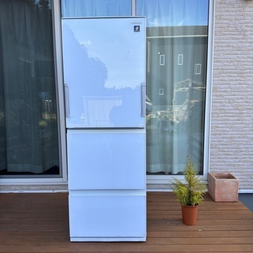 SHARP 冷蔵庫 SJ-GW36D-W 356L 3ドア 2018年製 どっちでもドア