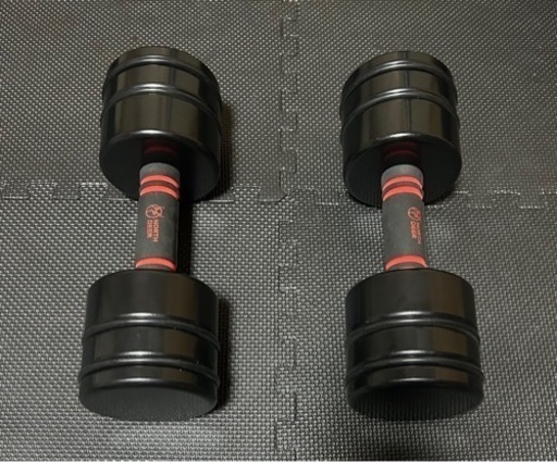 NORTH DEER ノースディア　10kg×2個　可変式ダンベル ブラック Northdeer 第二世代・可変式ダンベル サンドブラスト版 2.5kg
