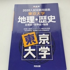 河合出版　入試攻略問題集　東京大学　地理歴史　2020