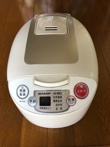 シャープ炊飯器KS-FA10-C・2010年製