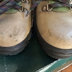 【値下げ】AxesQuin　アクシーズクイン　登山靴　グリーン　ゴアテックス　24センチの画像