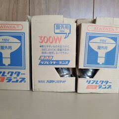 建設 投光器 ハタヤ リフレクターランプ 300W 3個