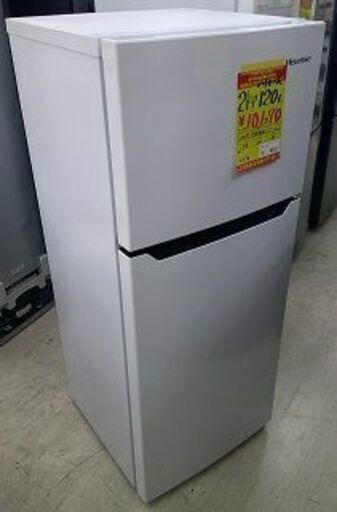 ID:G60406766　冷蔵庫　2ドア　120L　ハイセンス　18年式　※キズ有、保証無し