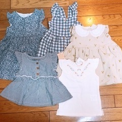 【新品未使用】80 ベビー服　ワンピース　チュニック　トップスの画像