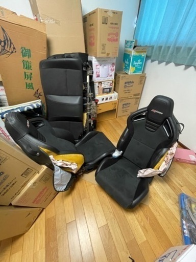 カマロZ28の純正シートセット 運転席と助手席、後部座席