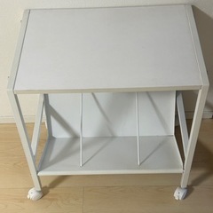 GW特別放出【プリンターラック】ホワイト⭐︎キャスター付⭐︎書類...