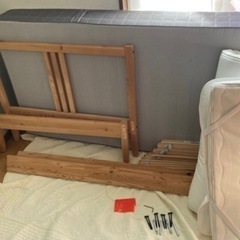 【あげます】IKEA組み立てシングルベット・マットレスの画像