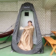 真夏に爽快な汗をかこう！専用テラスで薬用漢方よもぎ蒸し＿大崎