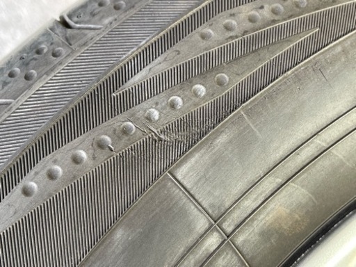 H516-2)225/60R17+エクストレイル17インチアルミ中古4本セット！7J-17+40