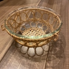 パイレックス　サラダボウル　籐製　PYREX　イワキ　　