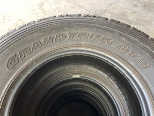 502-4)工賃込み！265/70R16 ダンロップ グラントレックAT3中古4本セット！山あり良品2019年製