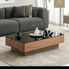 アルモニア ガラスローテーブル