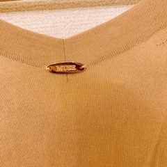 ドゥーズィエムクラス MILLENNIM Vネックプルオーバー ニット ベージュの画像