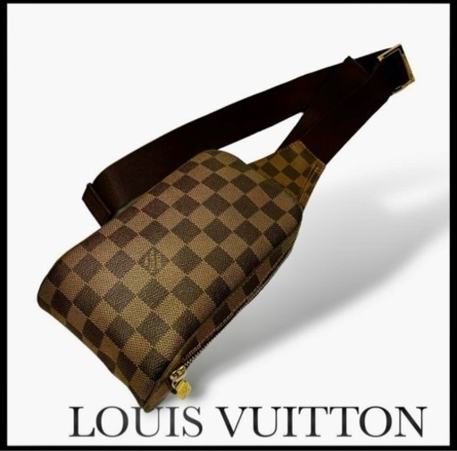 ルイ ヴィトン ジェロニモス ダミエ ショルダーバッグ エベヌ