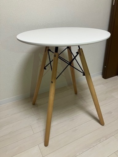 家具 ラウンドテーブル　白