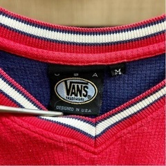 vans バンズ　Tシャツ　USA 赤　レッドの画像