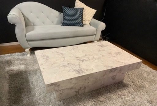 【本日取りに来れる方限定限定】franc franc ソファーラグテーブル3点セット　定価180,000-