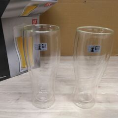 美品　未使用品　410ml 2個セット 　ビールジョッキ・ビアグラス　ツヴィリング ダブルウォール グラス ビア 　タンブラー 保冷 保温 ツヴィリングJ.A.ヘンケルスジャパンの画像