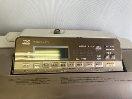 ☆￥15,800！Panasonic 10.0kg洗濯機 家電 2018年製 NA-FW100S5型 幅60