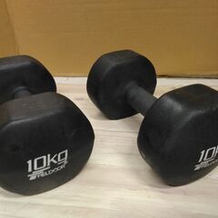 世田谷区近辺配送可能【10kg×2個セット】FIELDOOR 鉄アレイ 10kg シェイプアップ 筋力トレーニング [筋力トレーニング 筋トレ シェイプアップ 鉄アレー カラーダンベル]…の画像