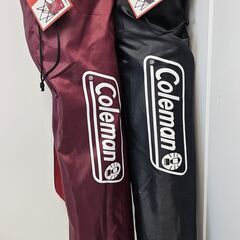 【未使用品・コールマン/Coleman】 アームチェア（ブラック/ワイン）２セット＋コンパクト折り畳み式テーブル＜2万円相当・お届け無料＞の画像