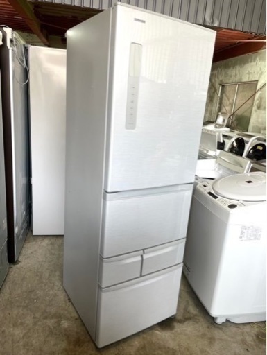 大阪限定配送★3ヶ月保証付き★冷凍冷蔵庫★2014年★東芝★GR-G43G(SS)★R-674★426L★5ドア
