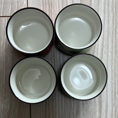 【万里山河】茶器　ティーセット 万里の山と川 磁茶器 陶器 4客セット 湯呑みの画像
