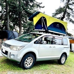 デリカD5 4WD 電動ルーフテント付