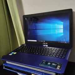 ブルー系のASUS Noteゲーミングノートパソコンの画像