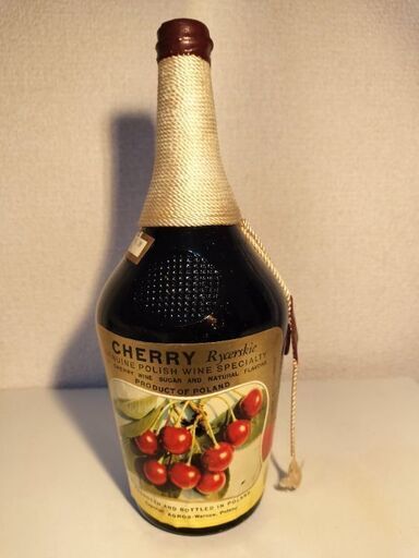 古酒 シェーリ　果実酒　かなり古い　ワイン　750㎖　1375g 古酒☆フルーツワインチェリー☆ポーランド果実酒昭和レトロ (真