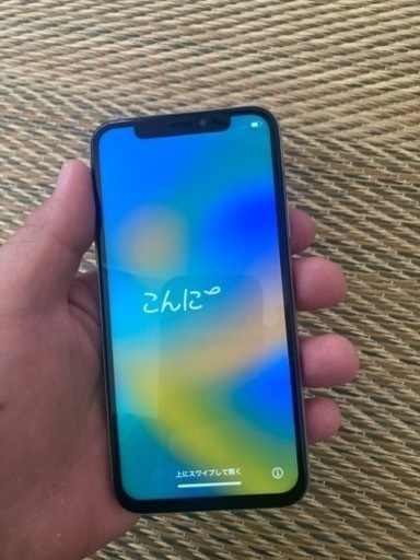 【美品】iPhoneX  256GB ホワイト SIMフリー 残債なし バッテリー100%