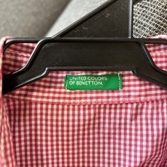 ギンガムチェックシャツ　（ベネトン）の画像