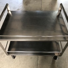 キャスター付作業台　配膳車　移動式作業台の画像